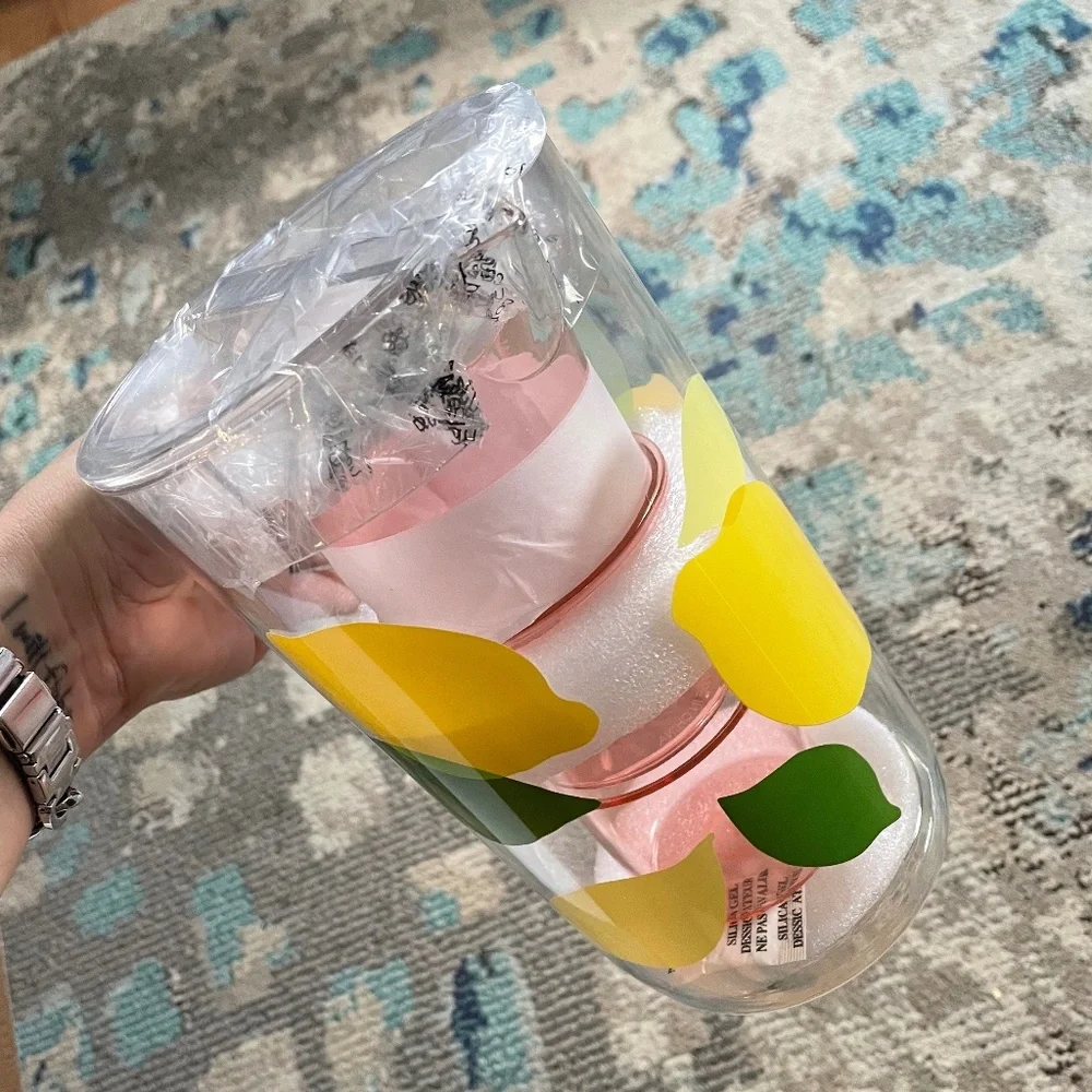 🍋 Kate Spade NY - Acrylic Lemon Pitcher & Set of 2 Cups 🍋